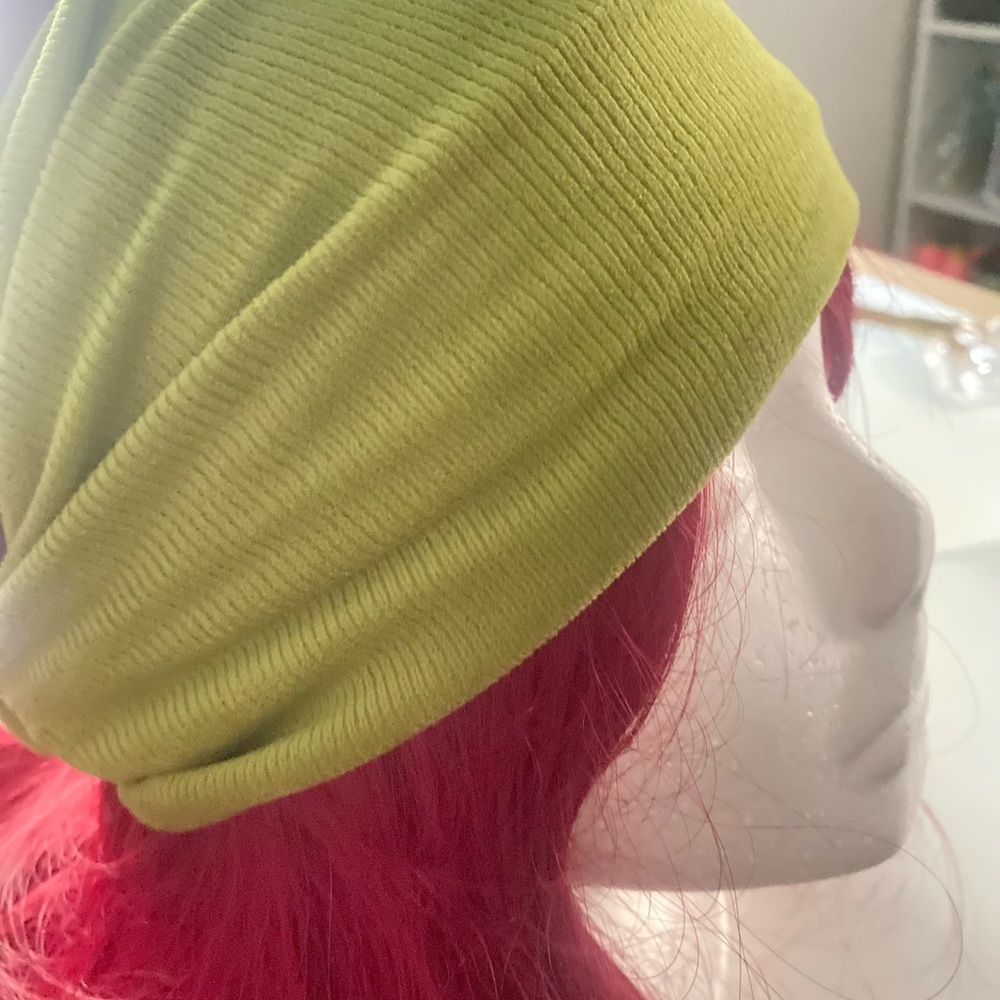 Lime Green Ribbed Headband